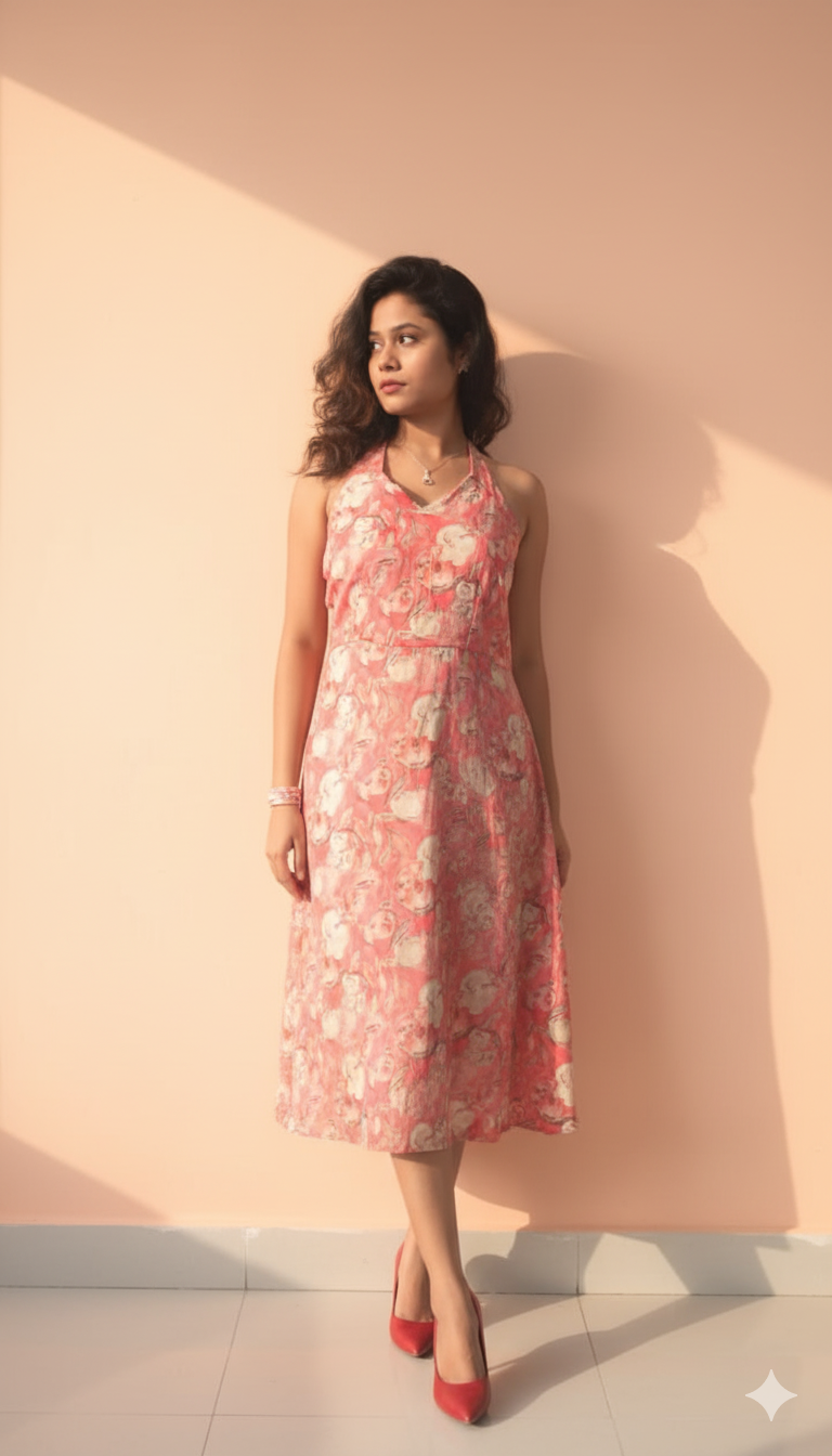 red bodycon midi drss