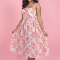 pink fairy tale maxi dress