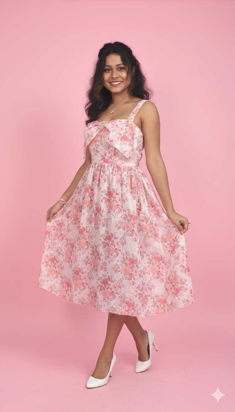 pink fairy tale maxi dress