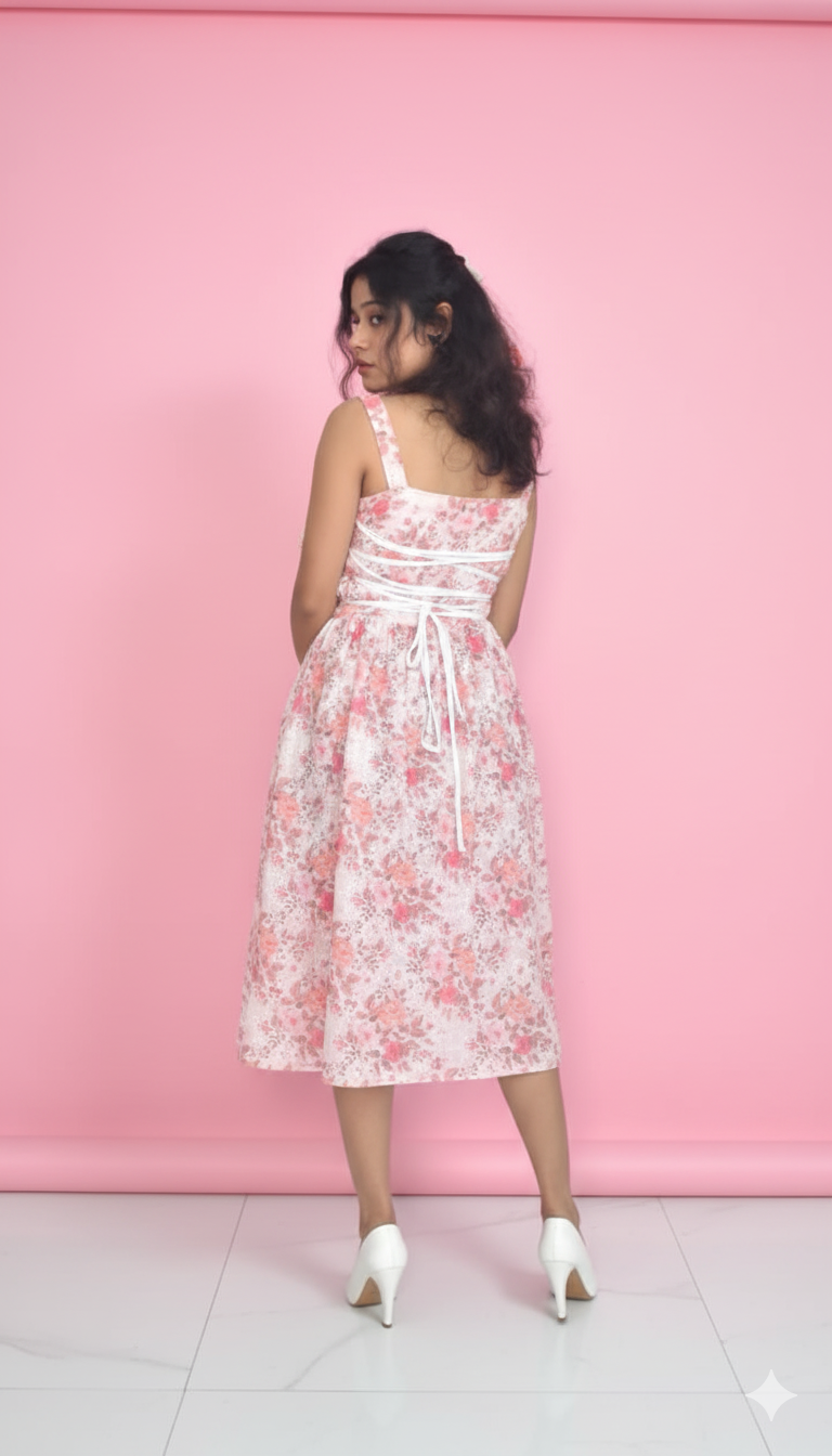 pink fairy tale maxi dress